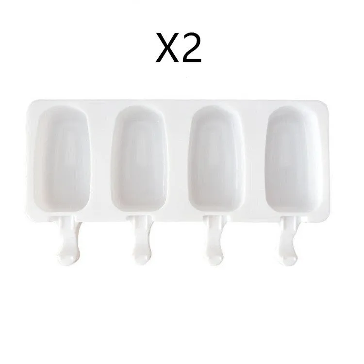 DIY Ice Cream Mold Handmade Conjoined Ice Cream Mold Multi-style Silicone