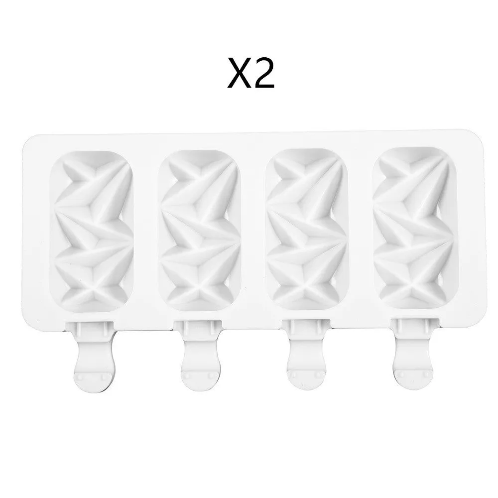 DIY Ice Cream Mold Handmade Conjoined Ice Cream Mold Multi-style Silicone