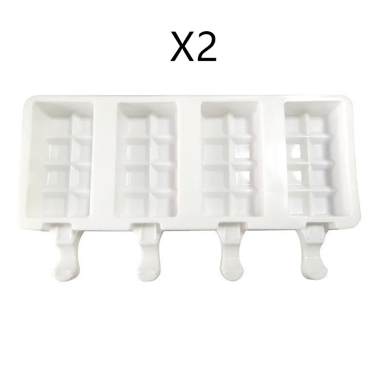 DIY Ice Cream Mold Handmade Conjoined Ice Cream Mold Multi-style Silicone
