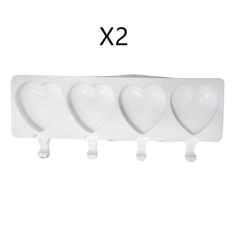 DIY Ice Cream Mold Handmade Conjoined Ice Cream Mold Multi-style Silicone