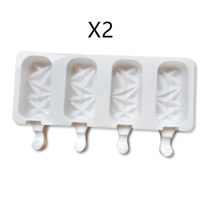 DIY Ice Cream Mold Handmade Conjoined Ice Cream Mold Multi-style Silicone