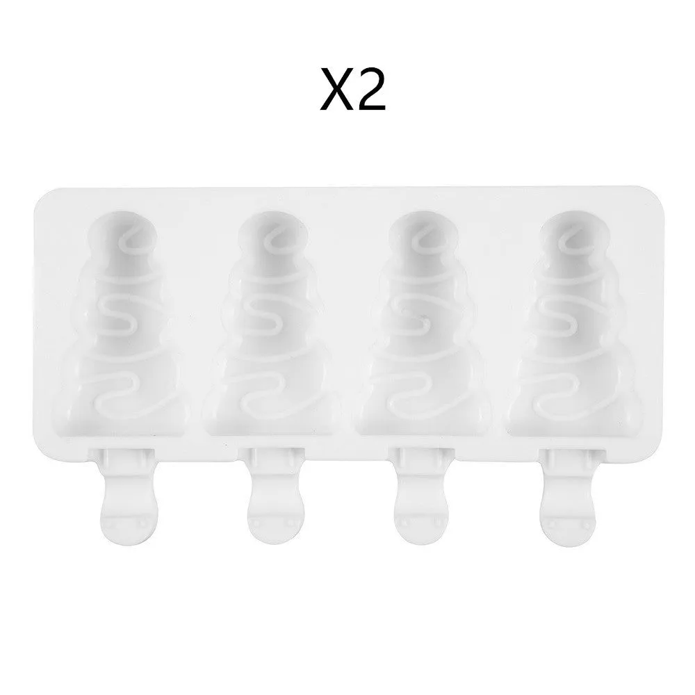 DIY Ice Cream Mold Handmade Conjoined Ice Cream Mold Multi-style Silicone