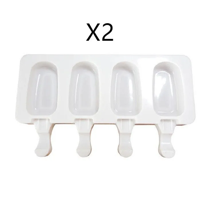 DIY Ice Cream Mold Handmade Conjoined Ice Cream Mold Multi-style Silicone