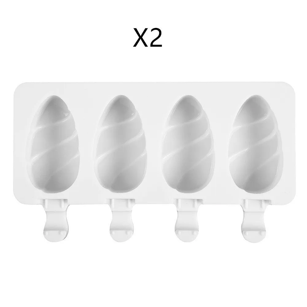 DIY Ice Cream Mold Handmade Conjoined Ice Cream Mold Multi-style Silicone