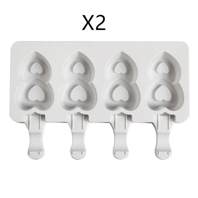 DIY Ice Cream Mold Handmade Conjoined Ice Cream Mold Multi-style Silicone