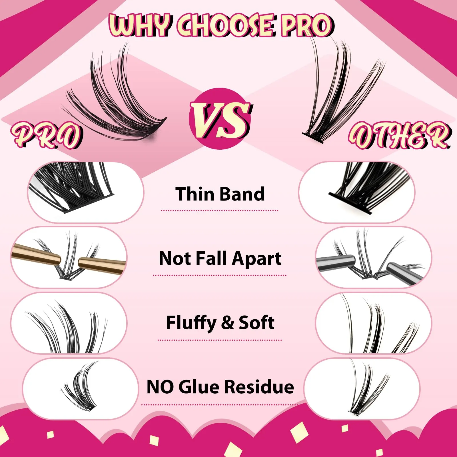 DIY Lash Extension Kit with 360 Pcs Individual Lashes Lash Bond and Seal Overnighter Sealer Lash Remover Eyelash Applicator Lash Brush for Beginner Easy to Use(40D 50D-D-10-16mix Kit)