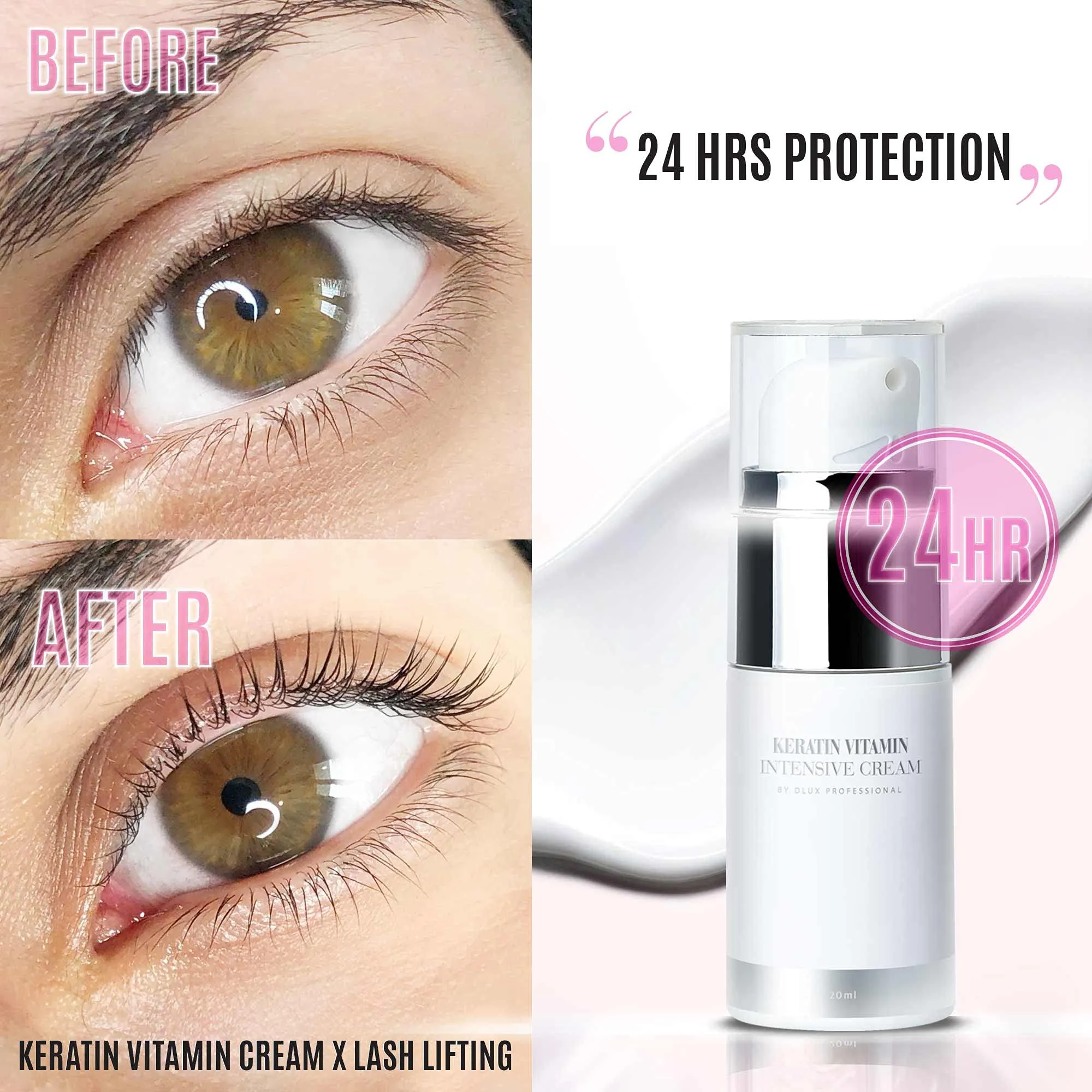 Dlux professional - Advanced Enhancing Grow Treatment Serum for Eyelash, Eyebrow, Skin Booster from lash lift, brow lamination | Lash, Brow Enhancer, Longer, Fuller, Thicker by Organic keratin pigment