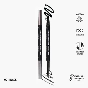 Double Ended Gel & Liquid Liner (001, Black)