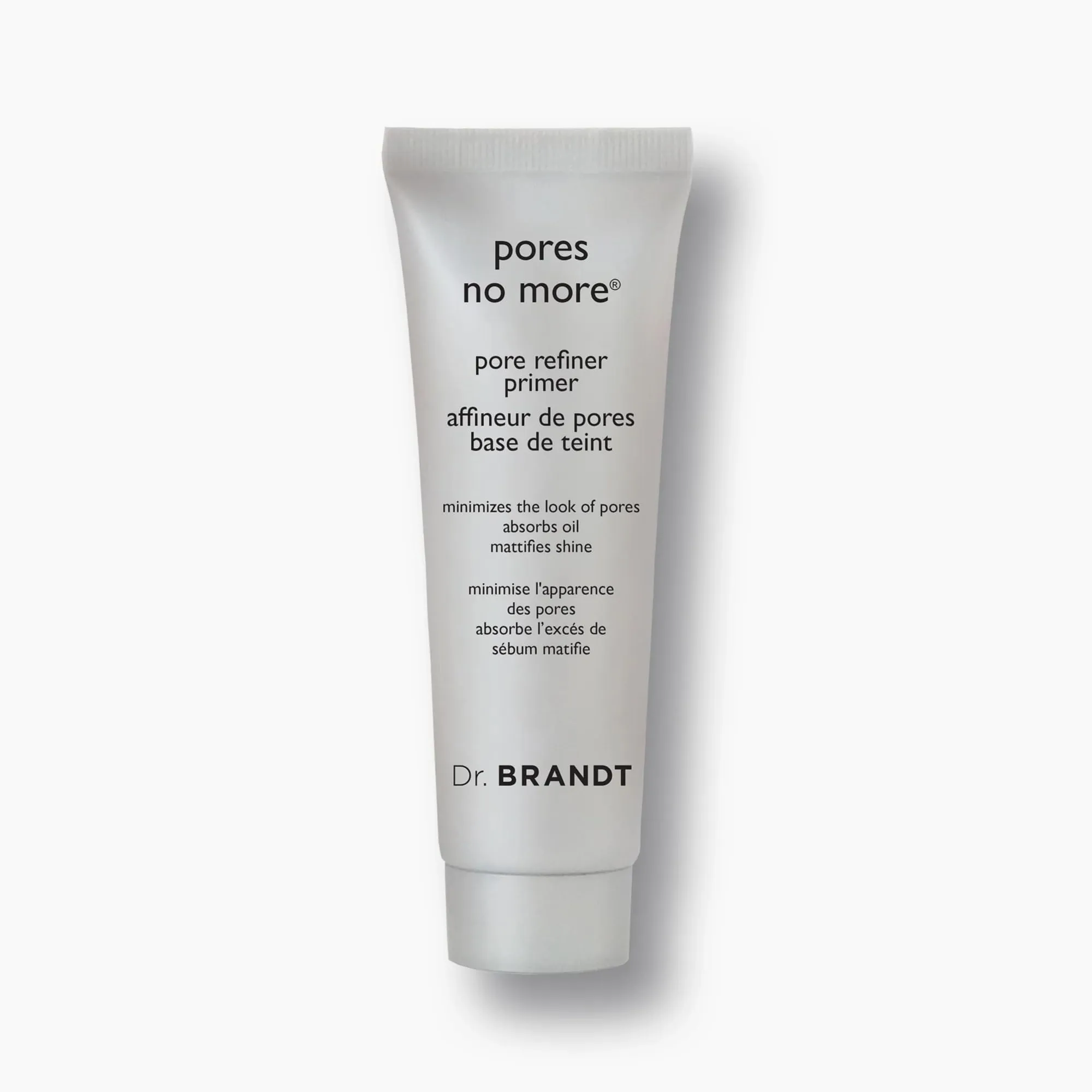 Dr. Brandt Pores No More, Pore Refiner Primer - Instantly Minimizes the Appearance of Pores, Absorbs Oil & Mattifies Shine - 0.5 fl oz
