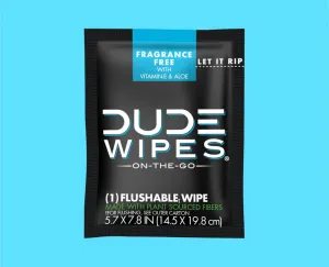 Dude Wipes - 30-Count Body Mint Chill Cleansing Wipes