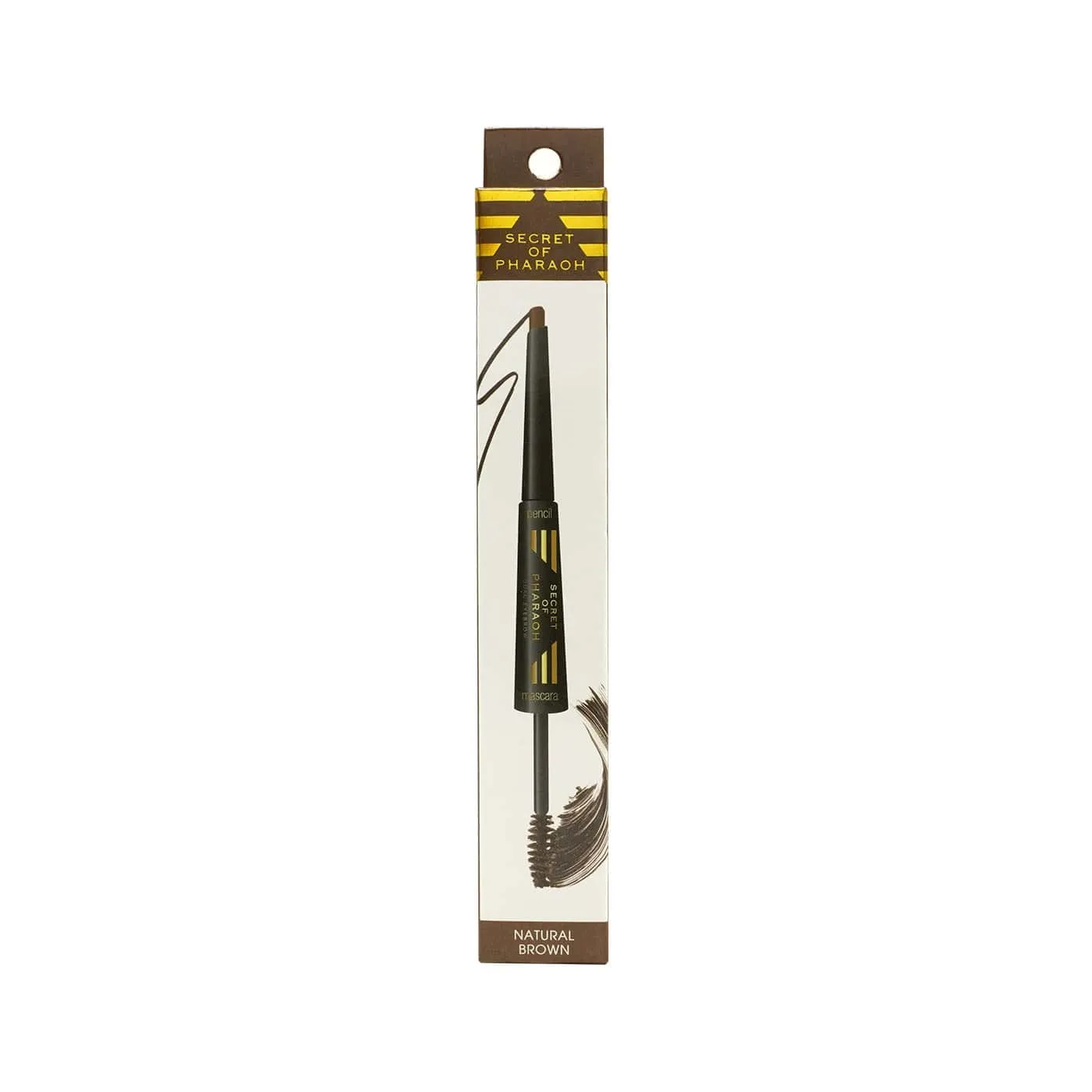 Ebin "Secret of Pharaoh" Duel Eyebrow Pencil & Mascara (Black, Expresso, or Brown)