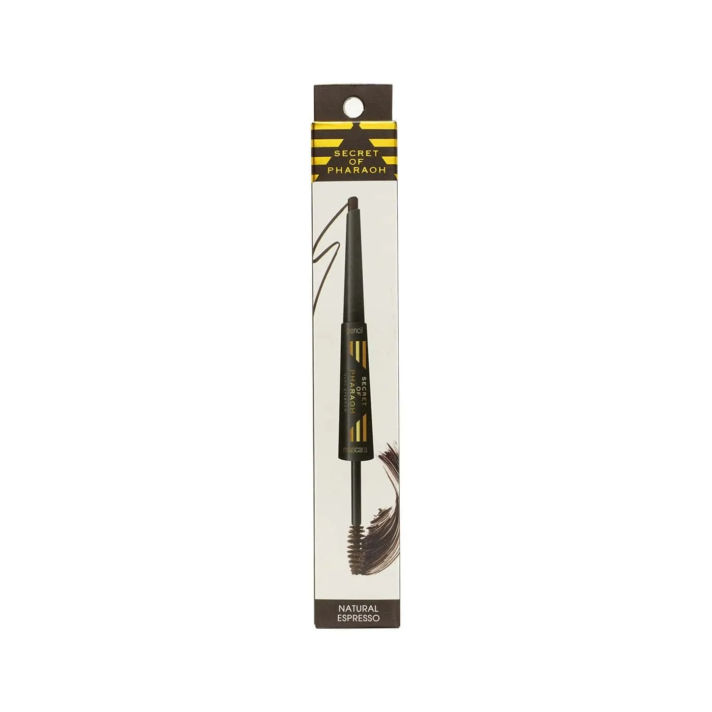 Ebin "Secret of Pharaoh" Duel Eyebrow Pencil & Mascara (Black, Expresso, or Brown)