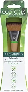 Ecotools Flat Foundation Interchangeables Makeup Brush for Flawless Liquid and Cream Foundation