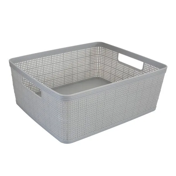 Edge 10-piece set Woven Design Organizer Baskets