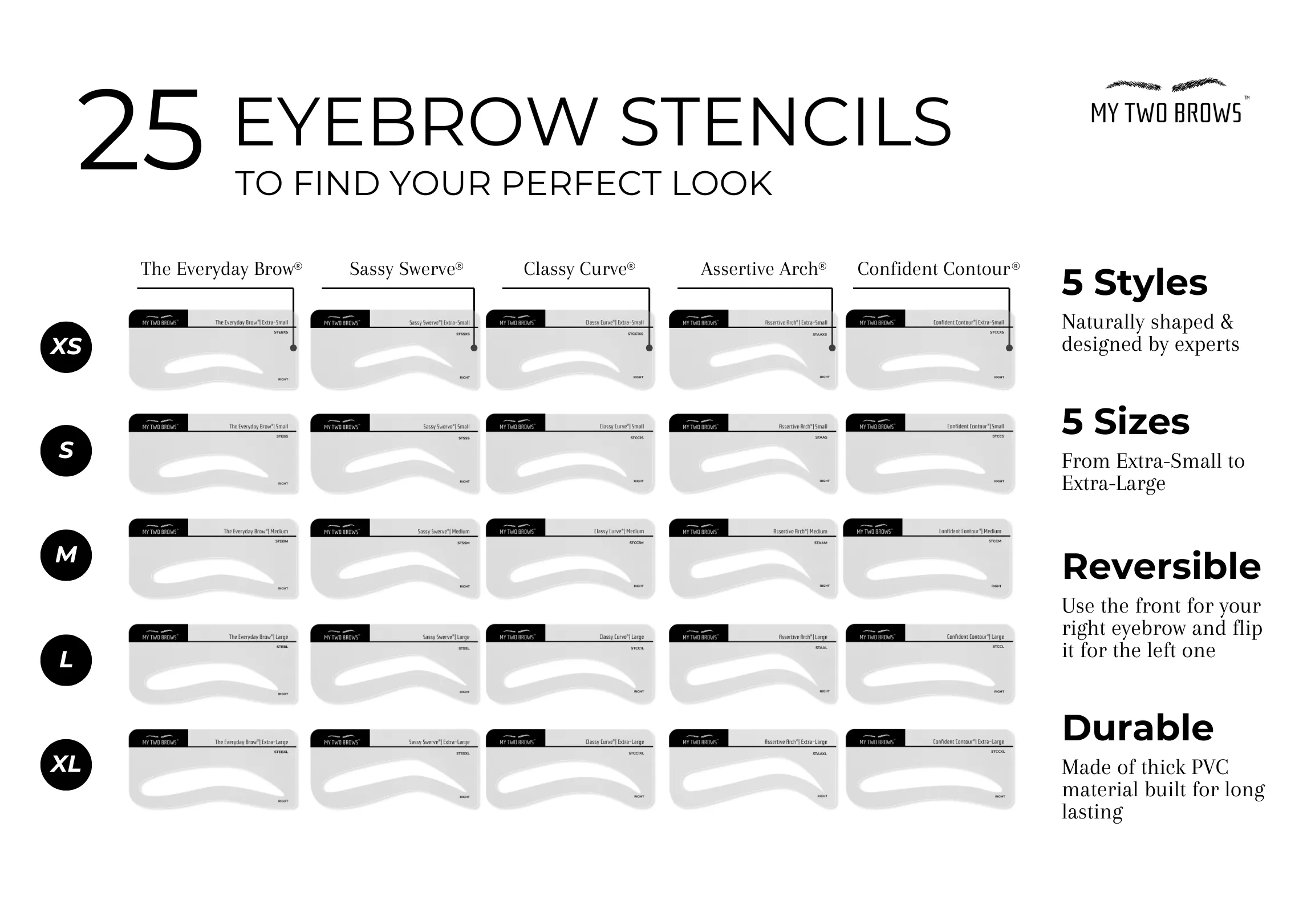 Effortless Eyebrow Stamp & Stencils Kit