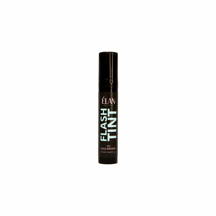 Elan Professional Line Eyebrow and eyelash occlusive tinting system «FLASH TINT» 10 cold brown 10ML