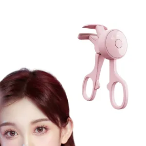 Electric Heated Eyelash Curler with 3 Heating Modes Anti-Burn Lash Curler Pink
