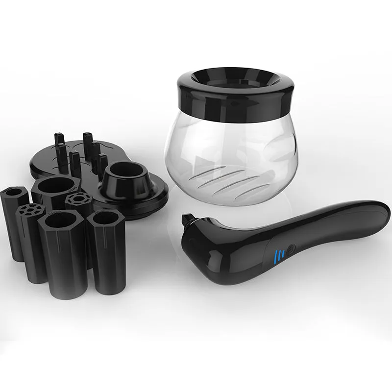 Electric scrubber makeup brush cleaning