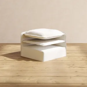 Elevate Comfort Layer for 4-Seater   Bench Ottoman in Powder