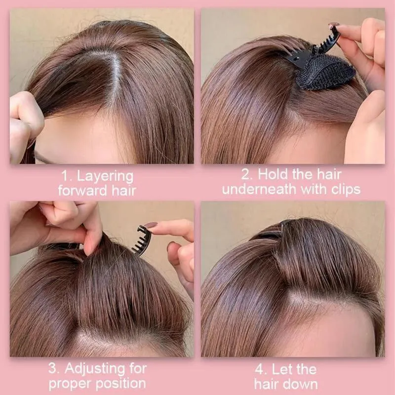 Elevate Your Hairstyle with Our Invisible Fluffy Hair Clips Set!