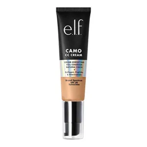 e.l.f. Camo CC Cream | Color Correcting Full Coverage Foundation with SPF 30 | Medium 330 W | 1.05 Oz (30g)