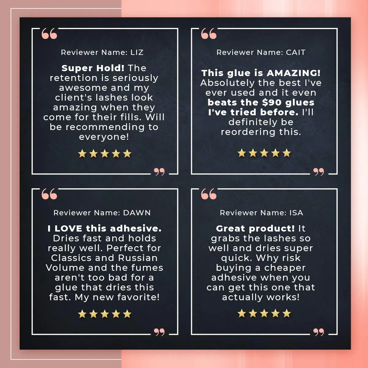 Elite Power Eyelash Extension Glue for Professionals - Maximum 8 Week Retention / 1-2 Second Drying Time Semi Permanent Individual/Volume Lash Extension Glue with Deep Black Color - Latex Free 5ml