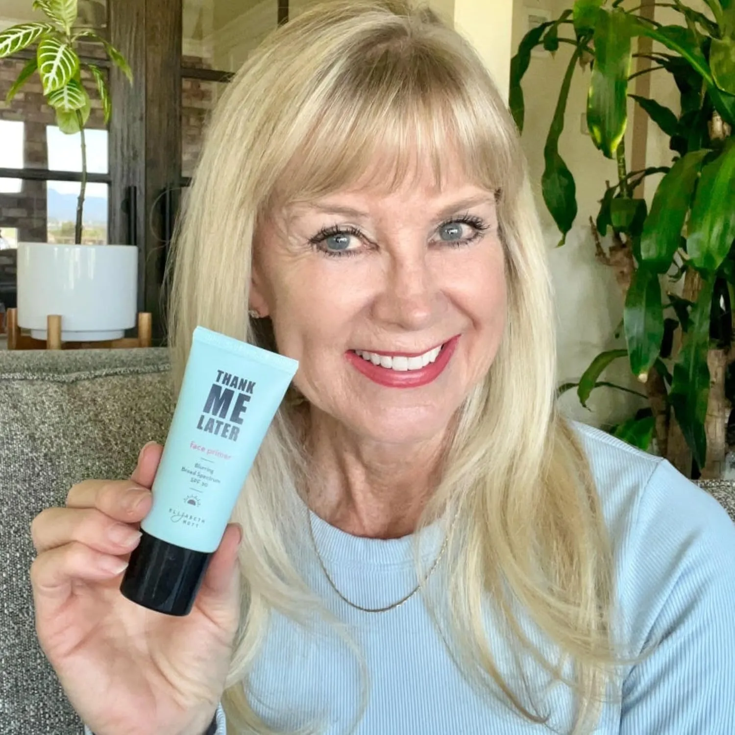 Elizabeth Mott Thank Me Later Blurring Face Primer SPF 30  Hydrating Makeup Base for Smooth, Flawless Skin & All-Day Wear  Long-Lasting, Lightweight, Pore-Minimizing Formula  30g, Cruelty-Free