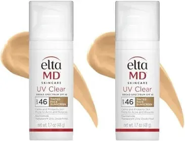 EltaMD Exclusive UV Clear Tinted SPF 46 Broad-Spectrum Duo