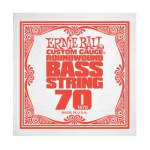 Ernie Ball 1670EB .070 Single Nickel Wound Electric Bass String