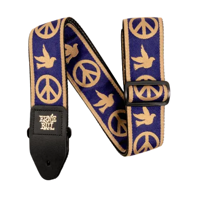 Ernie Ball 4699EB Navy Blue & Beige Peace Love Dove Strap