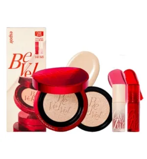 Espoir Pro Tailor Be Velvet Cover Cushion   Refill   Mini Lip*2 - 3 Color to Choose(With Refill Core)