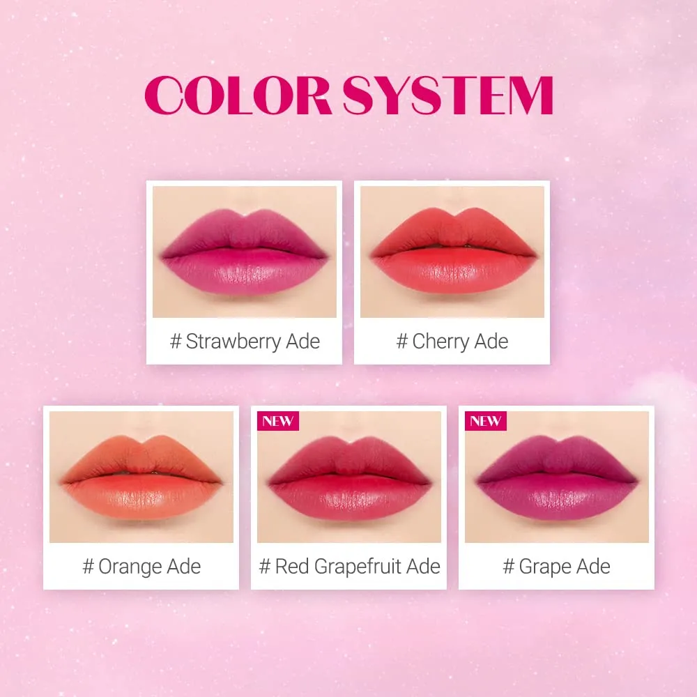 ETUDE Dear Darling Water Tint #4 Red Grapefruit Ade | Vivid Color Lip Stain with Moisturizing Weightless & Non-sticky Finish Lip Stain | Smudge-proof & Lightweight Lip Tint | K-beauty
