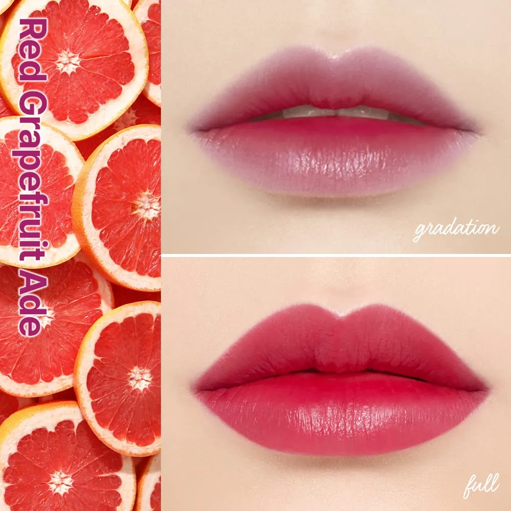 ETUDE Dear Darling Water Tint #4 Red Grapefruit Ade | Vivid Color Lip Stain with Moisturizing Weightless & Non-sticky Finish Lip Stain | Smudge-proof & Lightweight Lip Tint | K-beauty