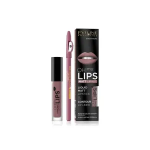 Eveline Oh My Lips Liquid Matt Lipstick Contour Lip Liner No 04