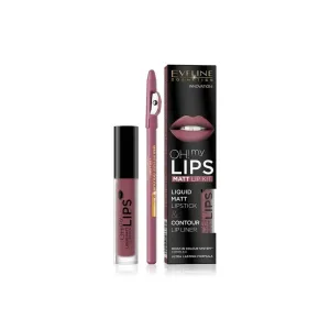 Eveline Oh My Lips Liquid Matt Lipstick Contour Lip Liner No 06
