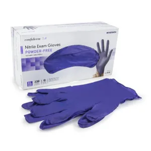 Exam Glove McKesson Confiderm® 3.0  NonSterile Nitrile Standard Cuff Length Textured