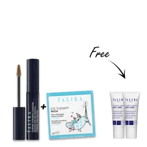 Eyebrow Liposourcils Mascara - Brown With 1 FREE Eye Patch therapy   2 Mini size Regenerating Day cream