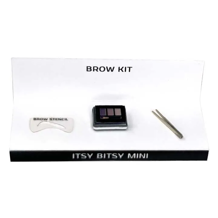 Eyebrow Powder and Stencil and Tweezer - Dollhouse Makeup