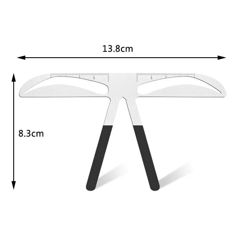 Eyebrow Ruler Shaping Diy Makeup Stencil Template Measure Health & Personal Care