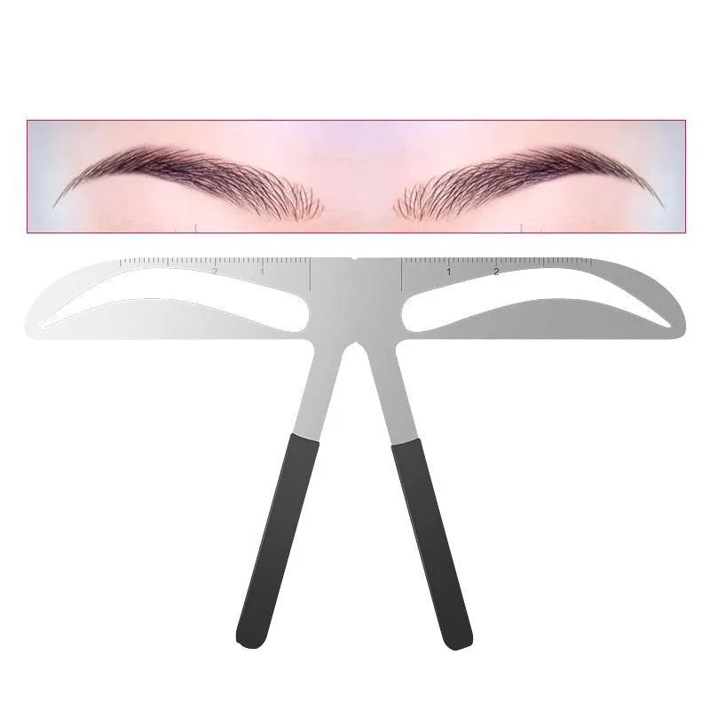 Eyebrow Ruler Shaping Diy Makeup Stencil Template Measure Health & Personal Care