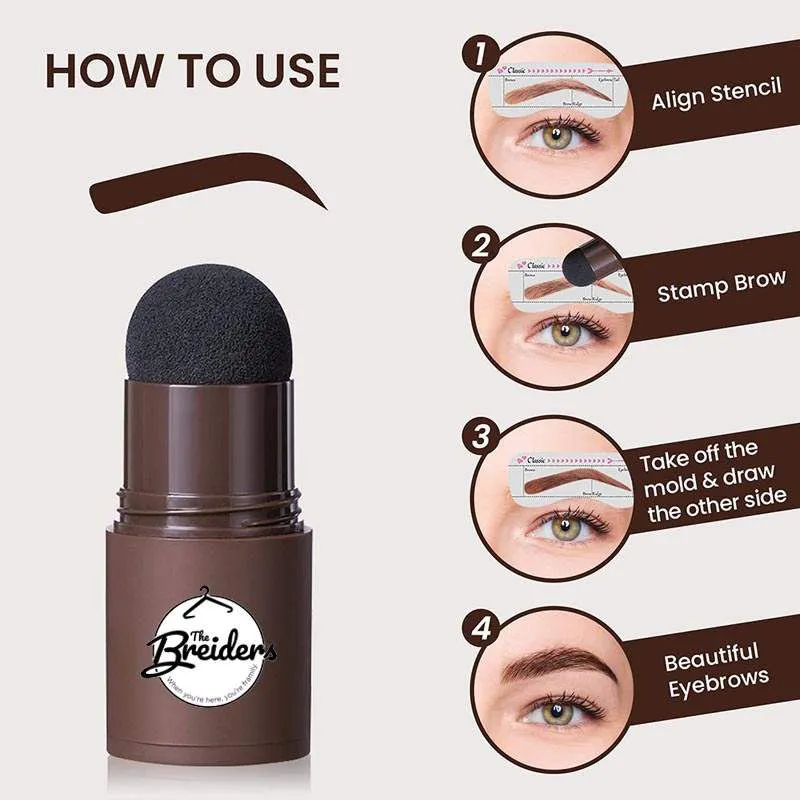 *Eyebrow Stamp Set - DARK BROWN