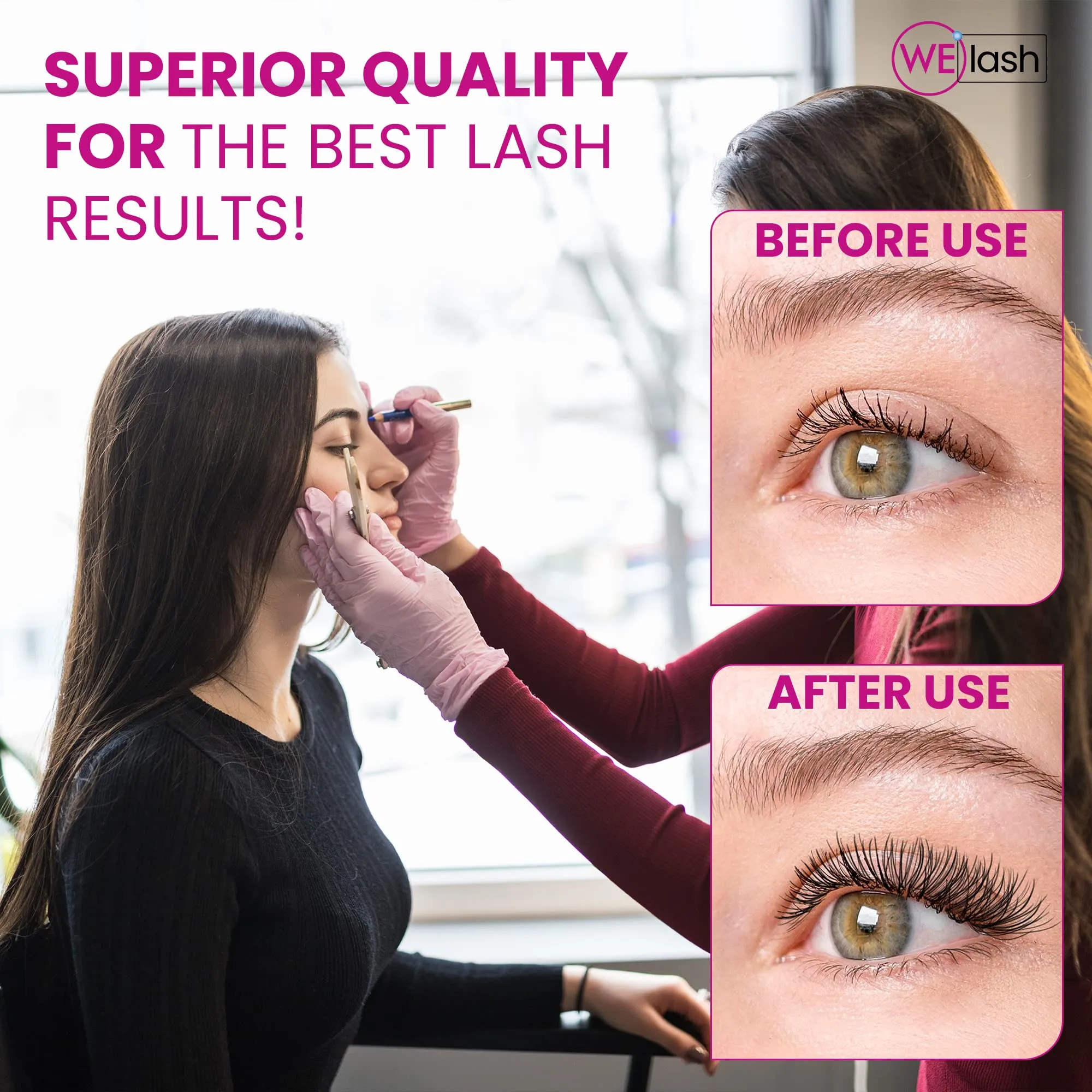 Eyelash Extension Kit 3-in-1 Cleanser, Pre-Treatment for Semi Permanent Eyelashes Extensions, Lash Primer Extension Cream Remover, 3g Easily Removes Proteins and Oils Longer Retention by Lamour