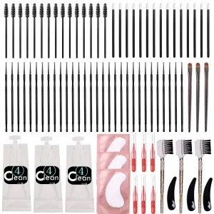 Eyelash Lift Tools, Eyelash Extensions Cleaner Remover Tools Kit Lash Lift Kit supplies, Brow Lamination Tools, DIY Lash Lifting Accessories, Full Lash, and Brow Brush Kit Home Use or Salon (lash brow tools kit)