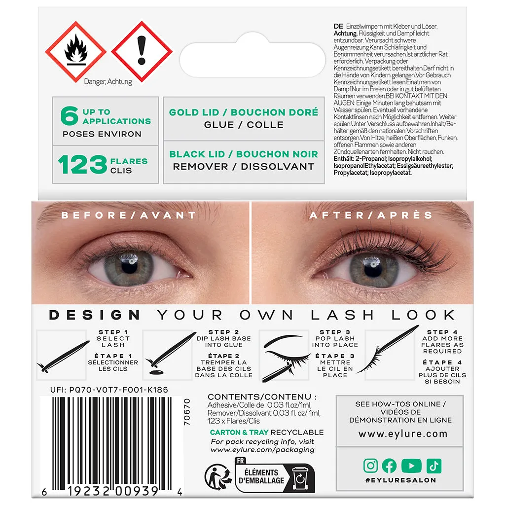 Eylure Salon Extensions Individual Lashes Unfiltered