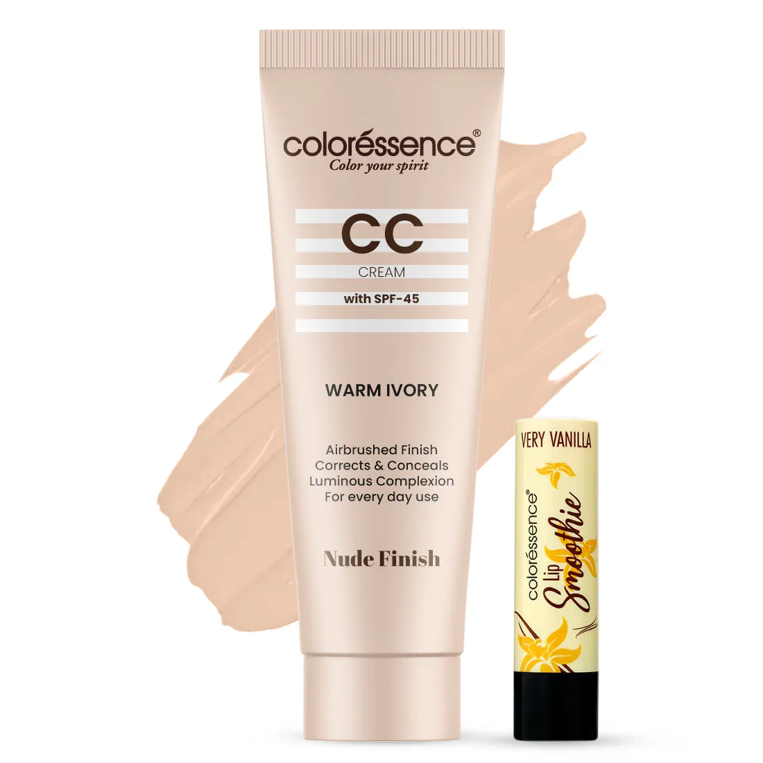 Face CC Cream  SPF-45   Free Lip Smoothie (Assorted flavour auto added to cart)