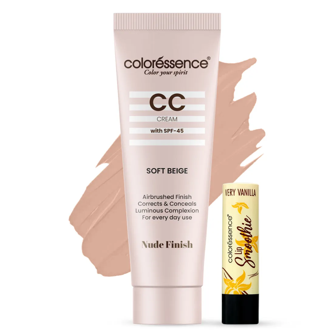 Face CC Cream  SPF-45   Free Lip Smoothie (Assorted flavour auto added to cart)