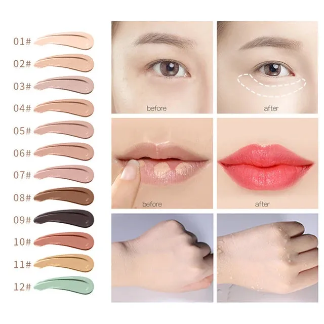 Face Make Up Concealer Corretivo Acne Contour Palette Makeup Contouring Foundation Waterproof Cover Dark Circles Cream