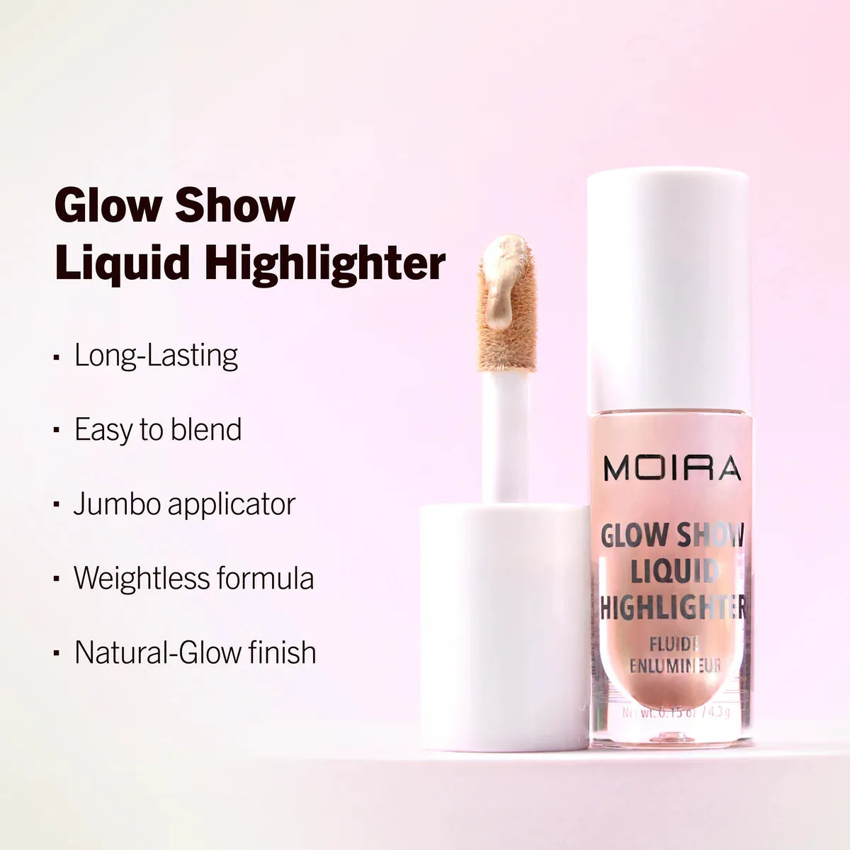 Face- Moira Glow Show Liquid Highlighter GSLH 004 Satin Glow (3pc bundle, $3.50 each)