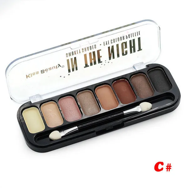 Fashion matte eyeshadow palette 8 colors natural earth color brand cosmetics naked makeup diamonds glitter pigment eye shadow