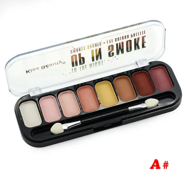 Fashion matte eyeshadow palette 8 colors natural earth color brand cosmetics naked makeup diamonds glitter pigment eye shadow